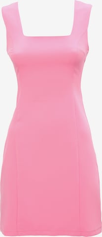 Awesome Apparel Dress in Pink: front