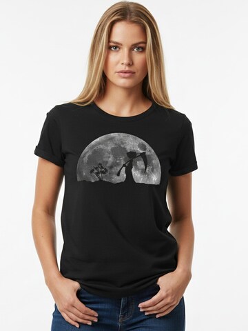MAKAYA Shirt 'Tod im Mondschein' in Black
