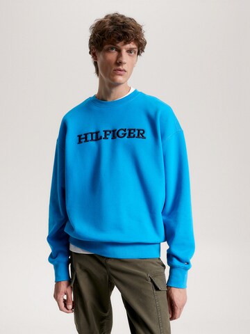 Sweat-shirt TOMMY HILFIGER en bleu : devant