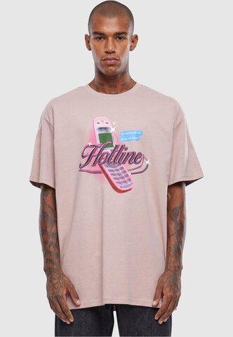 T-Shirt 'Hotline' MT Upscale en beige : devant