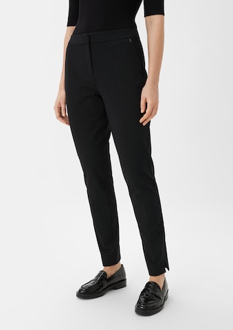 COMMA Slimfit Chinohose in Schwarz: Vorderseite