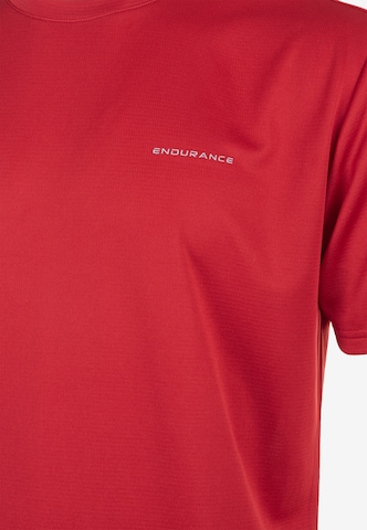 ENDURANCE - Camiseta funcional 'Vernon' en rojo
