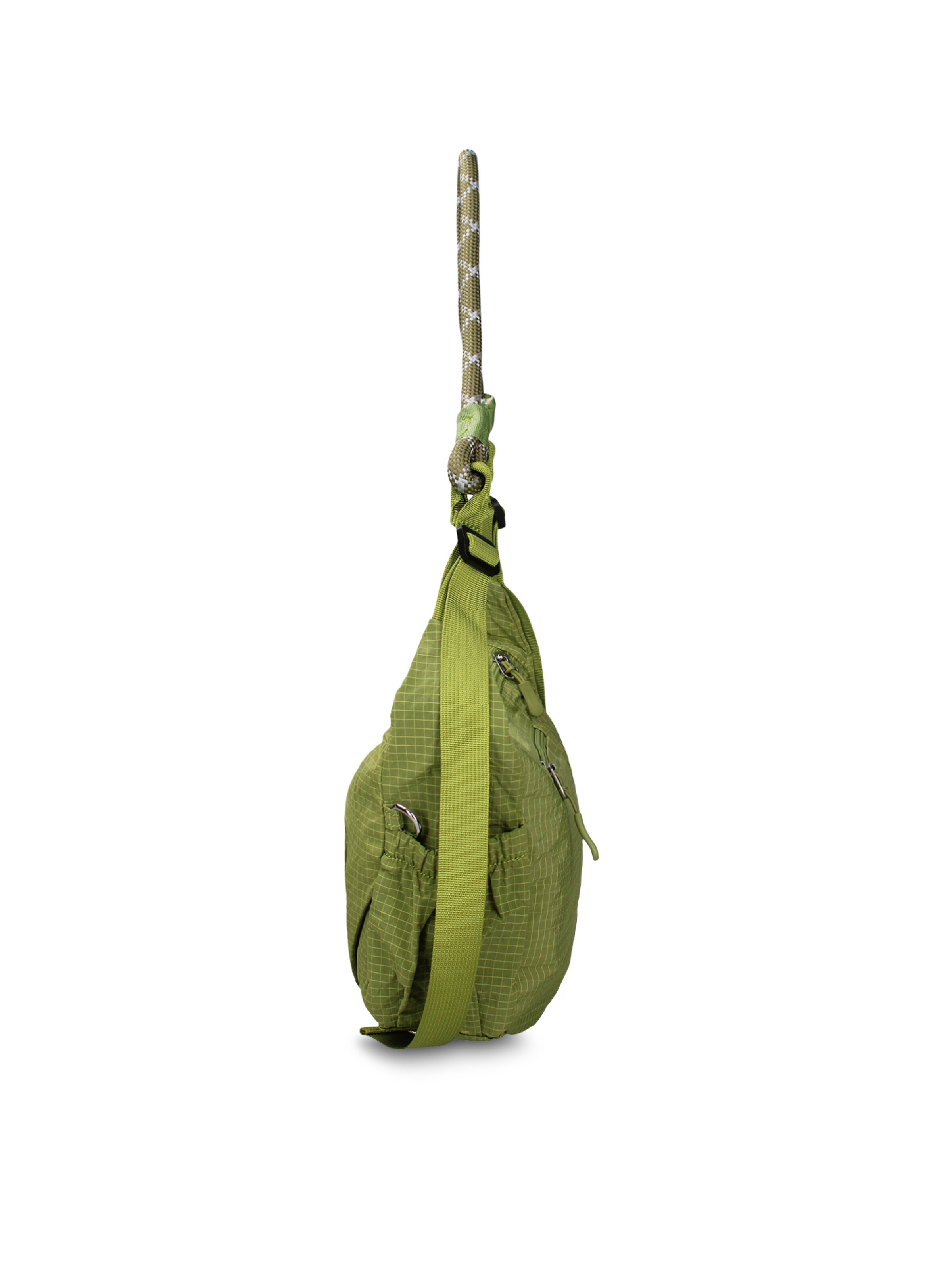 Borsa a spalla 'Borsa a Spalla Donna Gianmarco Venturi Pelle Vegana PU con Zip' di GianMarco Venturi in verde