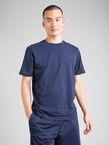 Champion Authentic Athletic Apparel - Camisa em azul: frente