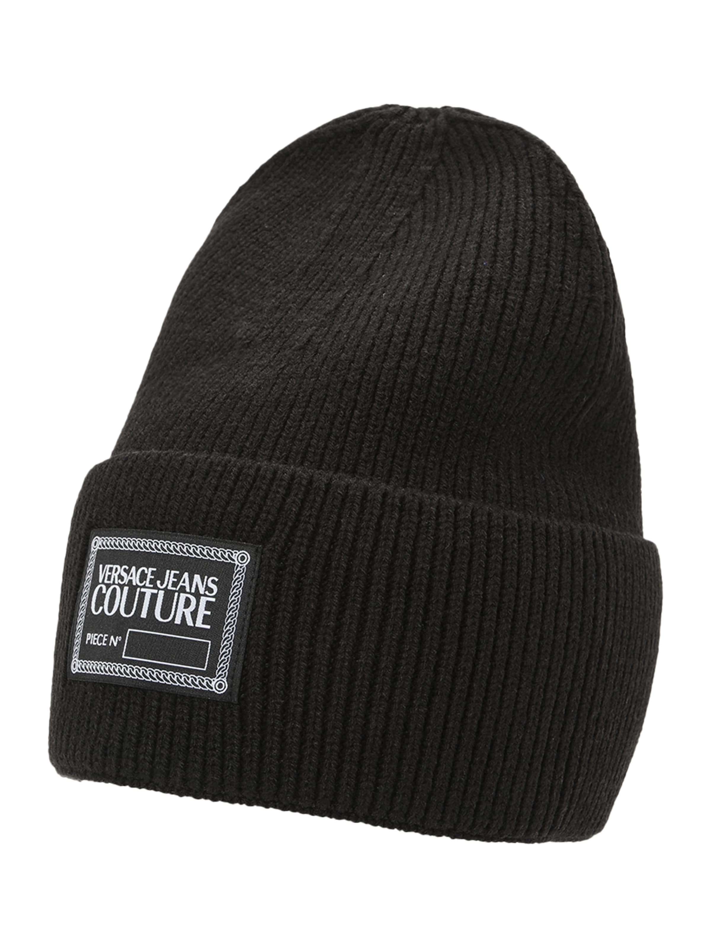 juoda Versace Jeans Couture Megzta kepurė: priekis