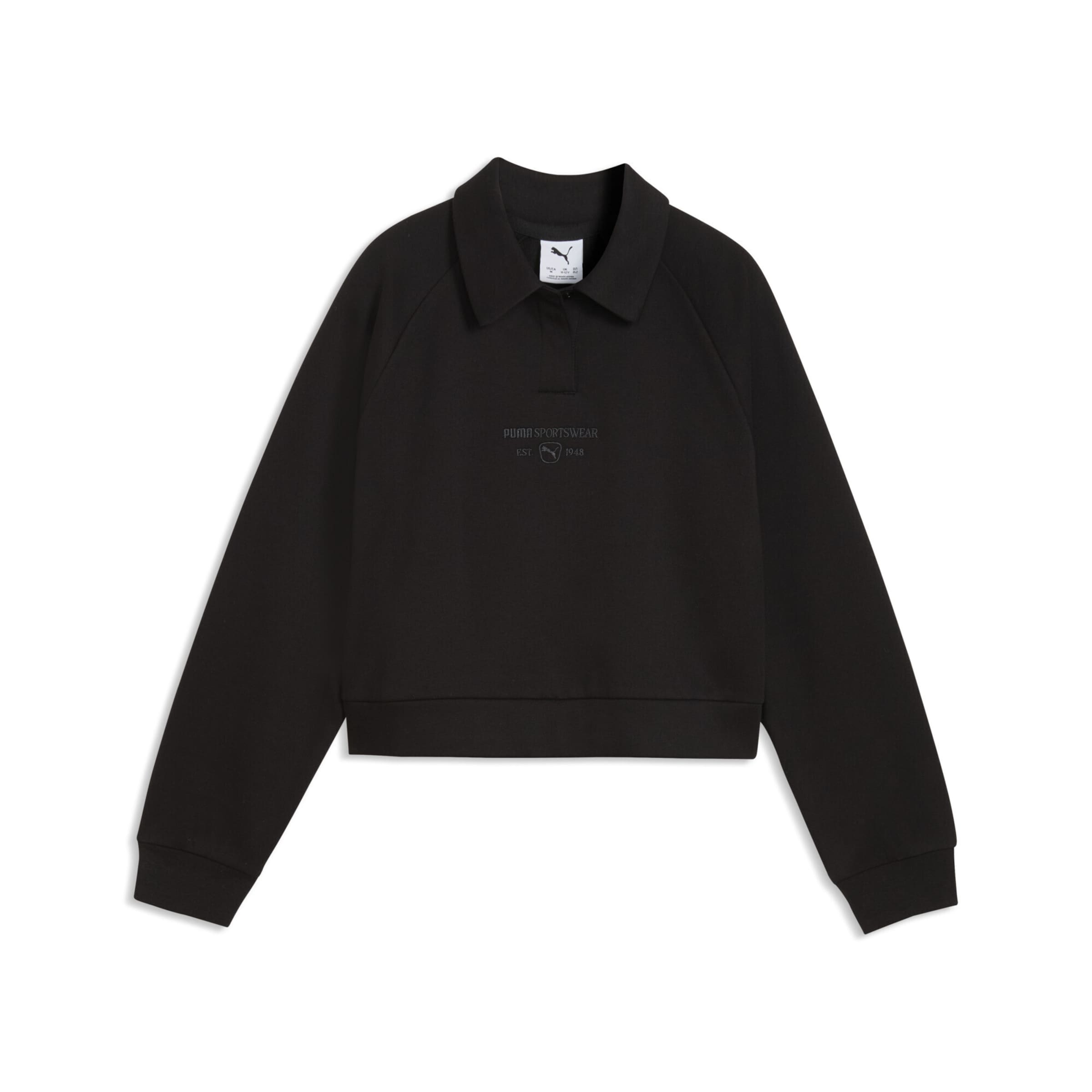Sweat-shirt 'Class' PUMA en noir : devant