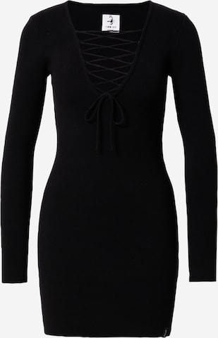 VIERVIER Knitted dress 'Hedi' in Black: front