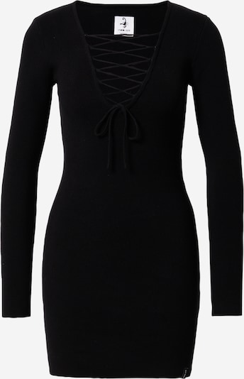 VIERVIER Gebreide jurk 'Hedi' in de kleur Zwart, Productweergave