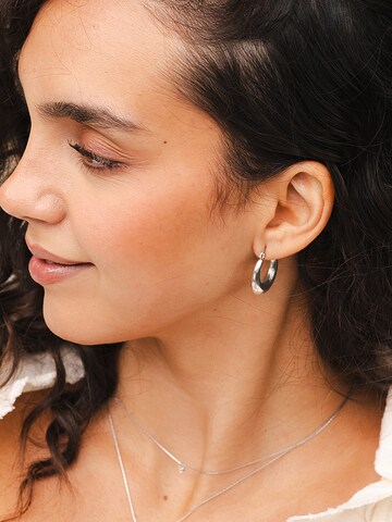 Akzent Earrings 'Freesia, silberfarbig, langlebig' in Silver: front