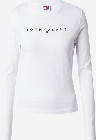 balts Tommy Jeans T-Krekls: no priekšpuses