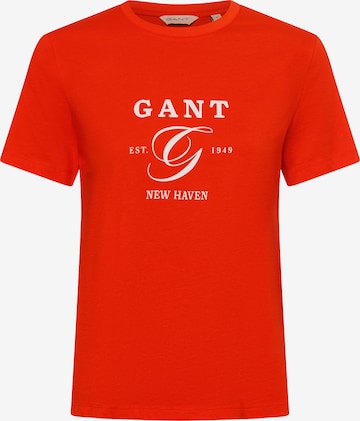T-shirt ' ' GANT en orange : devant