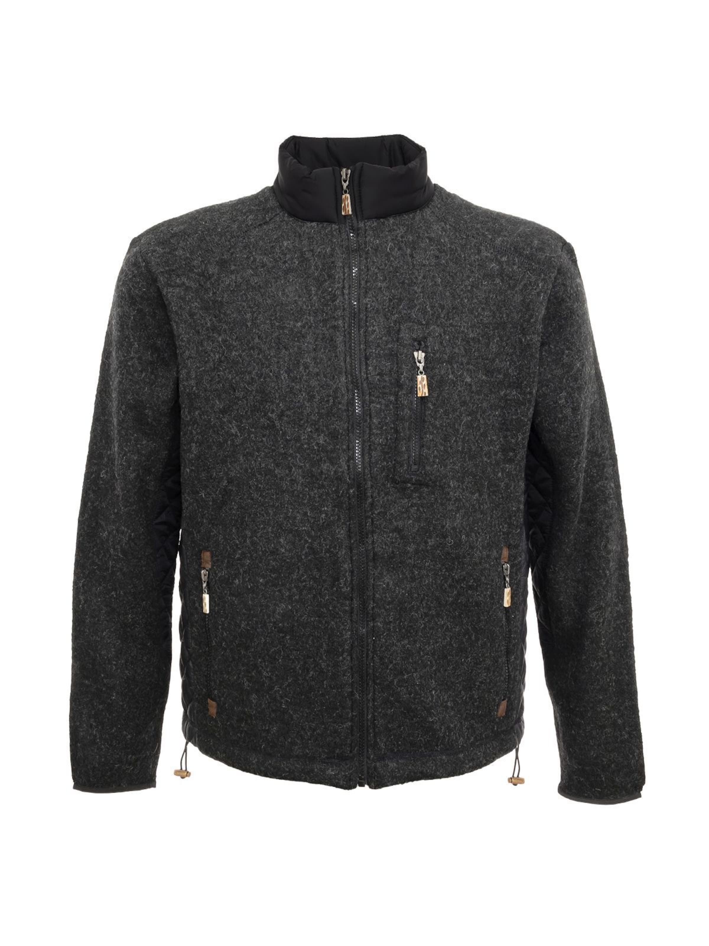 Country Maddox Athletic Jacket 'Bruchsee' in Grey: front