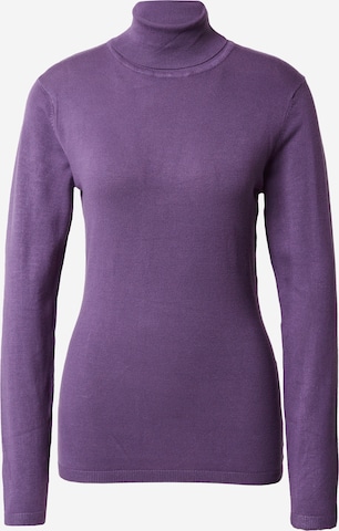 Pull-over 'MAFA' ICHI en violet : devant