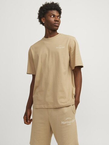 T-Shirt 'Ocean Club' JACK & JONES en beige