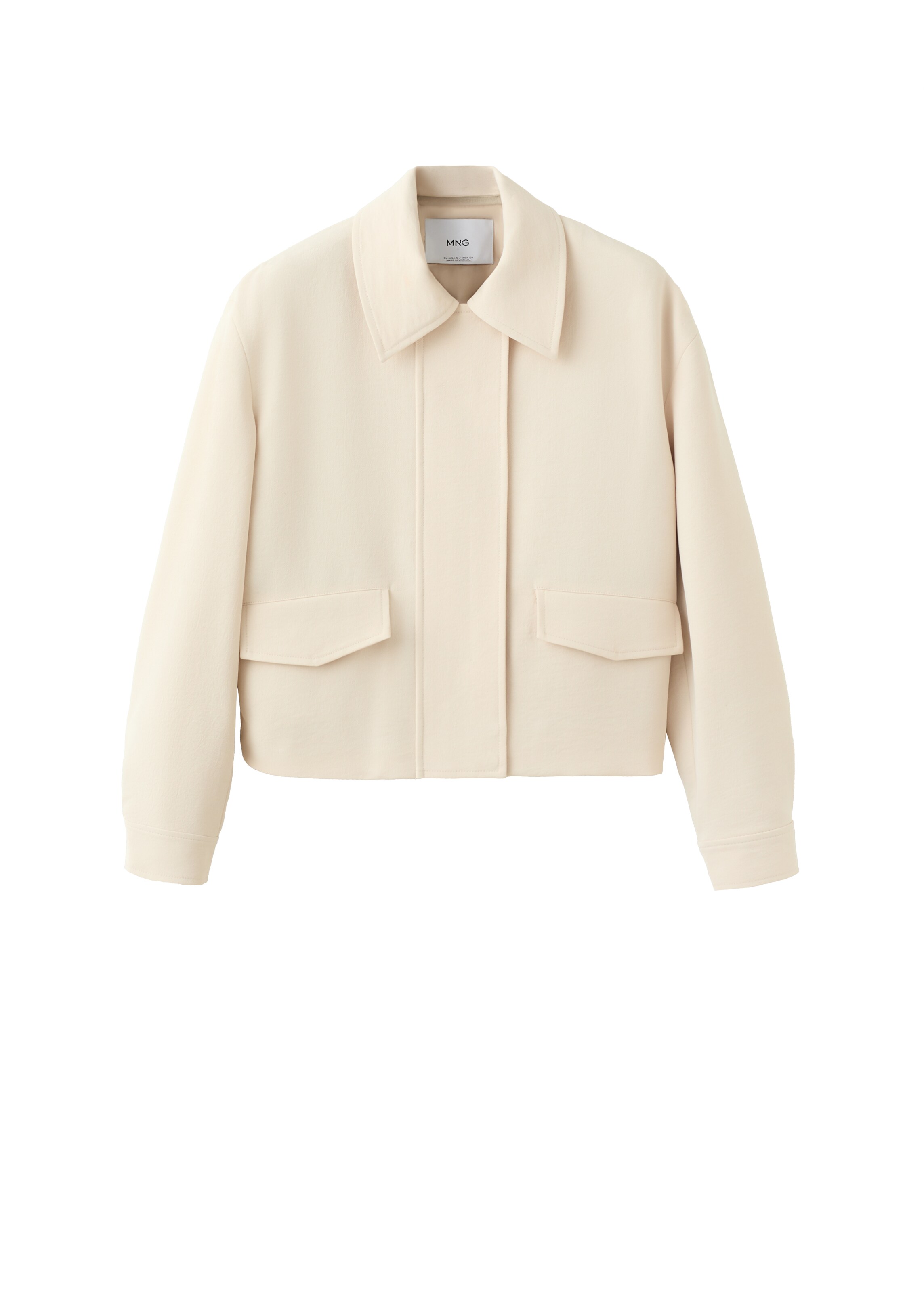 Giacca di mezza stagione di MANGO in beige: frontale