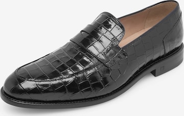 Henry Stevens Classic Flats ' Marshall ' in Black: front