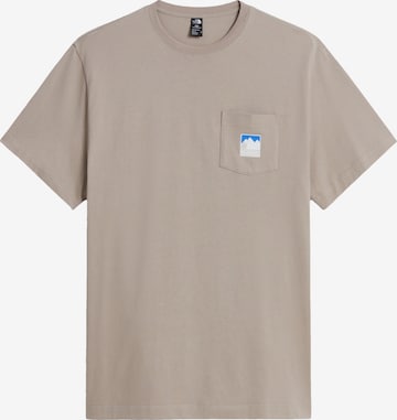 THE NORTH FACE Футболка 'MOUNTAIN' в Серый: спереди