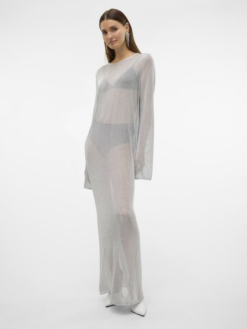 Robes en maille 'VMNova' VERO MODA en argent