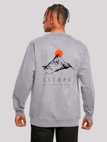 Sweat-shirt 'Escape Discover the World Mountain' F4NT4STIC en gris