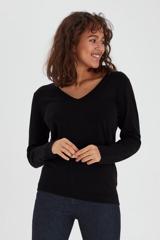 PULZ Jeans Pullover 'SARA' in Schwarz: predná strana