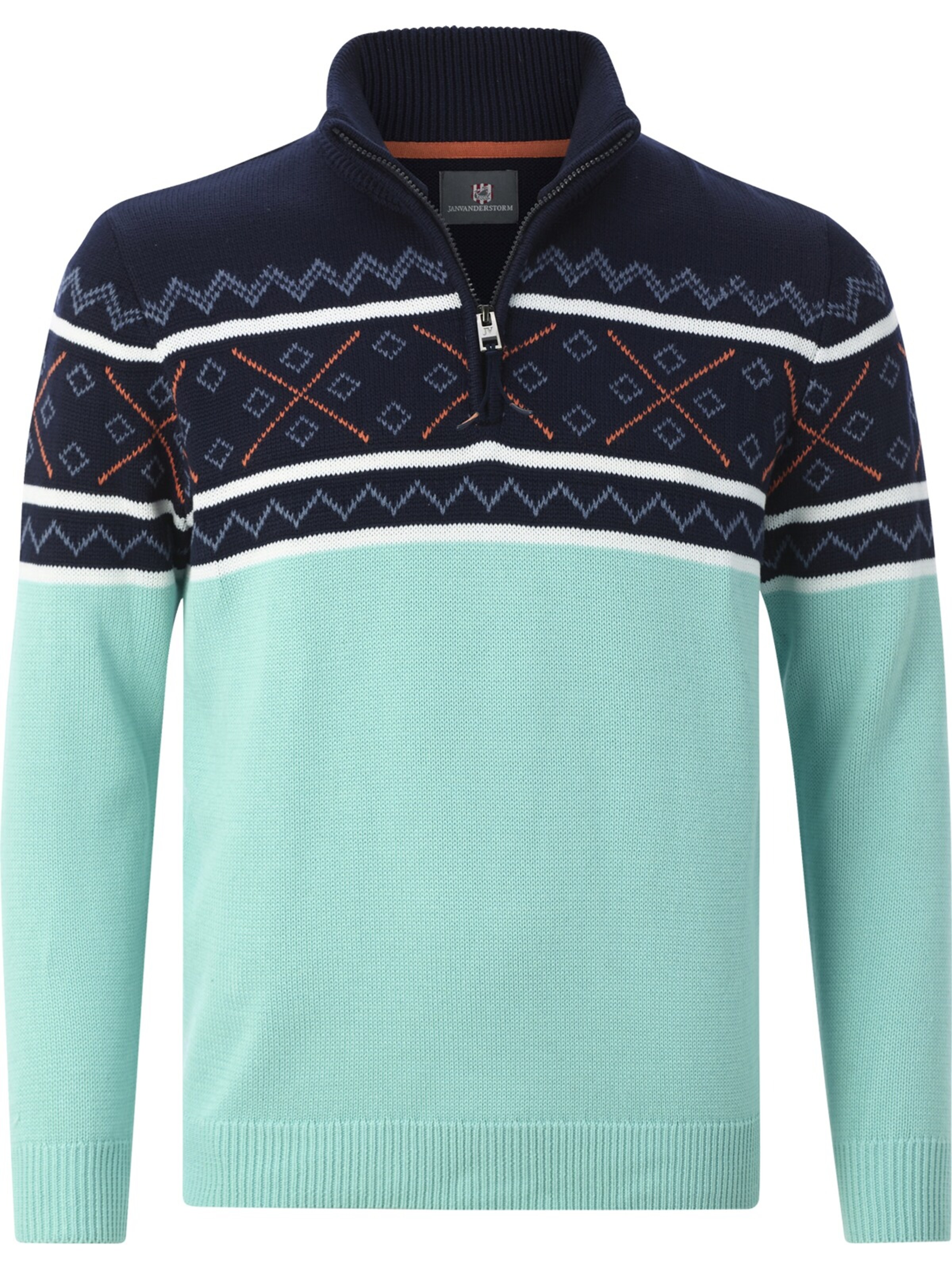 Jan Vanderstorm Pullover 'Bjornholm' in Blau: Vorderseite