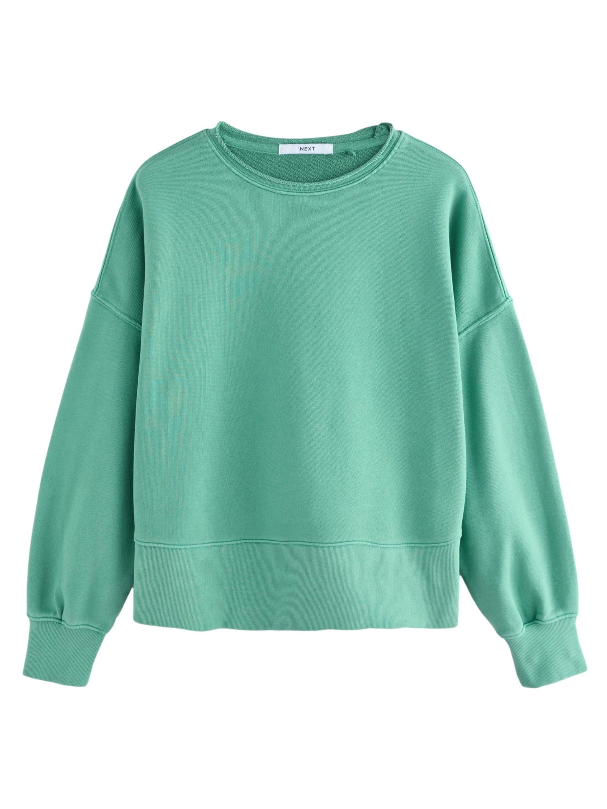 Next Sweatshirt i grøn: forside