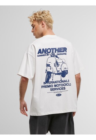 T-Shirt 'Summer in Paradise' Another Cotton Lab en blanc