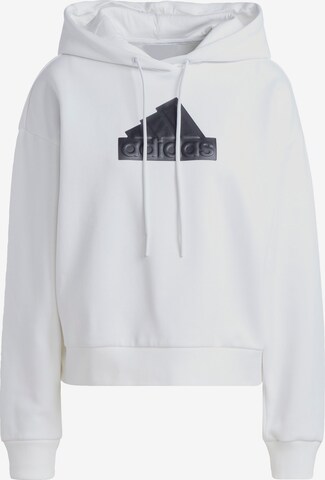 ADIDAS SPORTSWEAR Sportief sweatshirt 'Future Icons Badge Of Sport' in Wit: voorkant