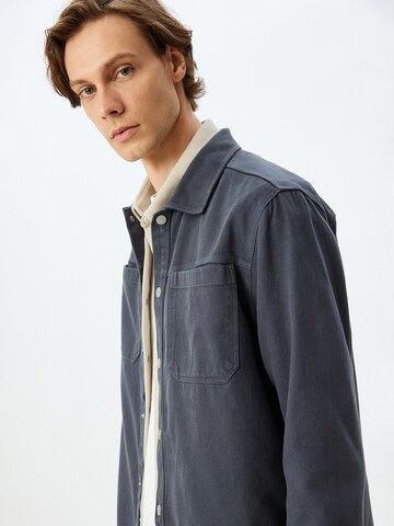 Koton Comfort fit Button Up Shirt in Grey