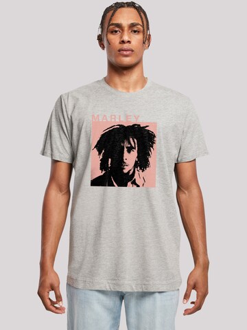 F4NT4STIC Shirt 'Bob Marley' in Grijs: voorkant