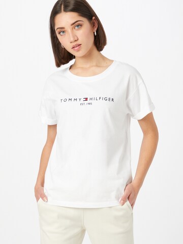 TOMMY HILFIGER Тениска в бяло: отпред