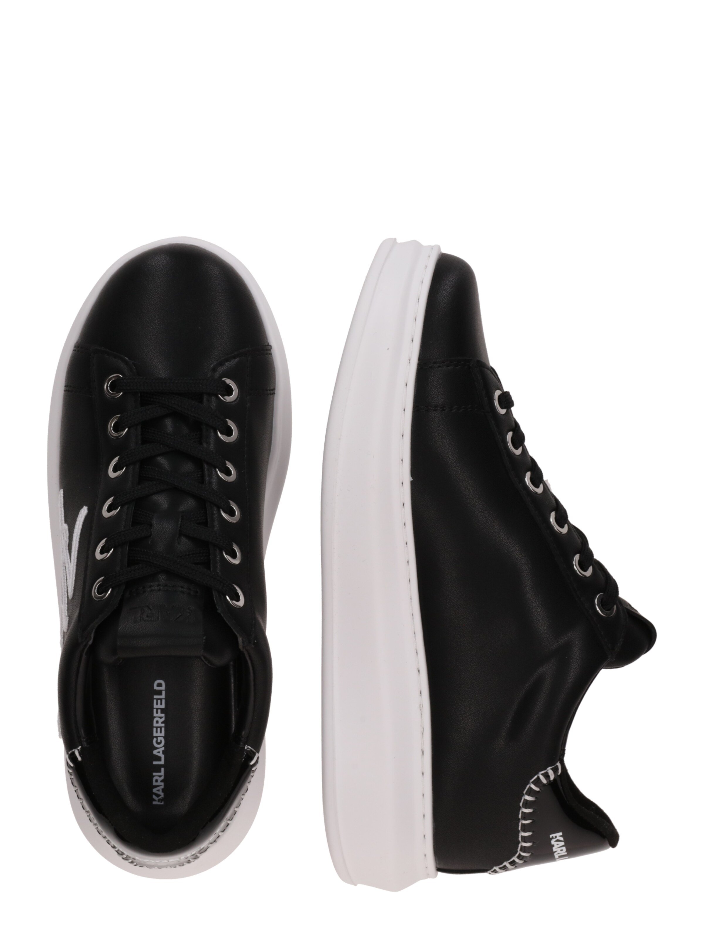 Karl Lagerfeld Nizke superge | črna barva