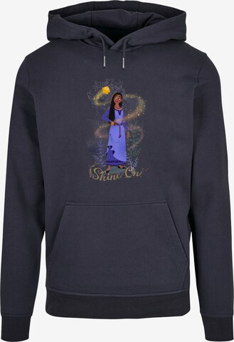 ABSOLUTE CULT Sweatshirt 'Wish - Shine On Asha Standing' in Blauw: voorkant