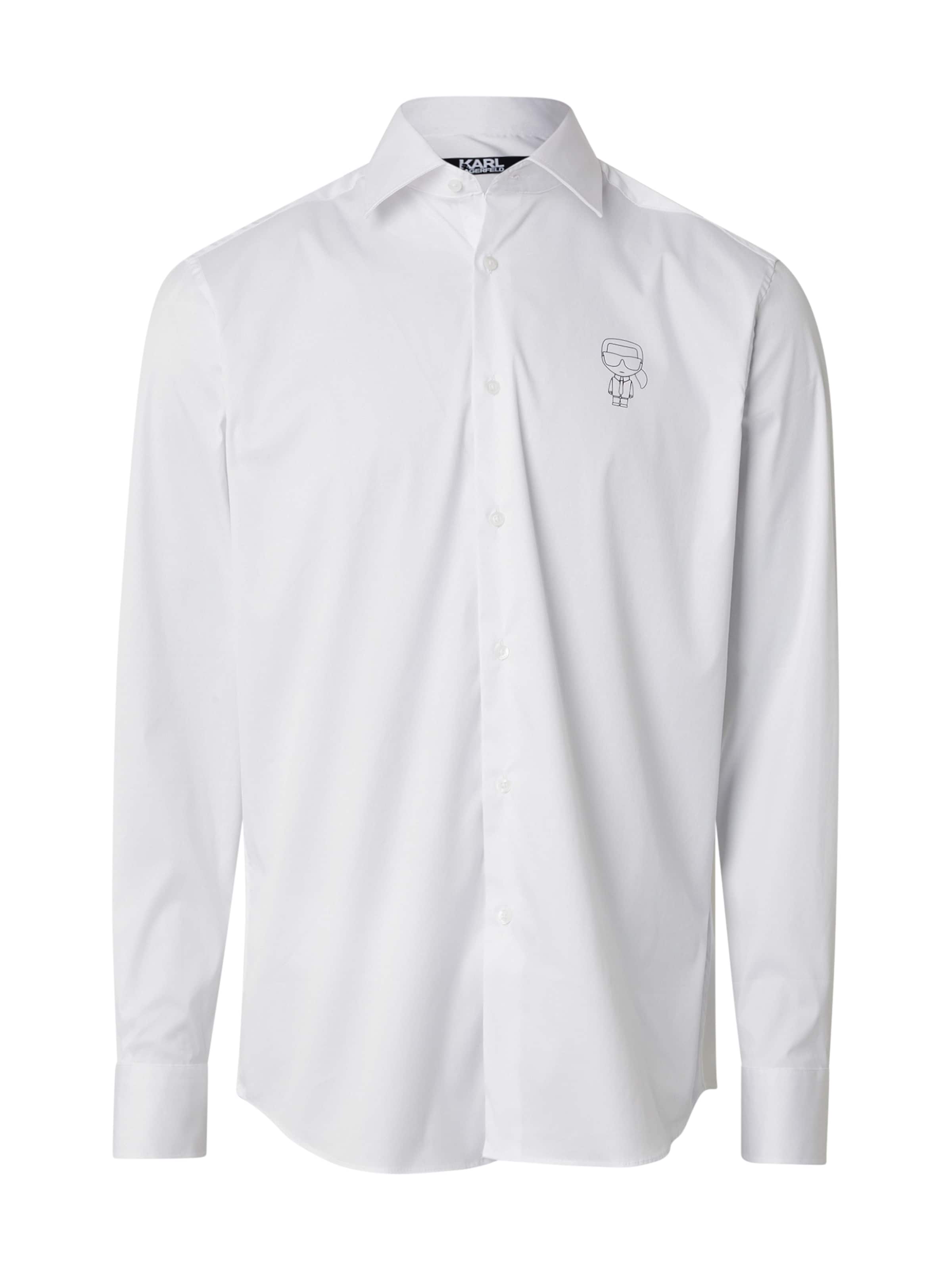 Regular fit Camicia di Karl Lagerfeld in bianco: frontale