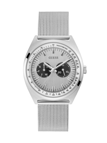 GUESS Analoog horloge 'Blazer' in Zilver: voorkant