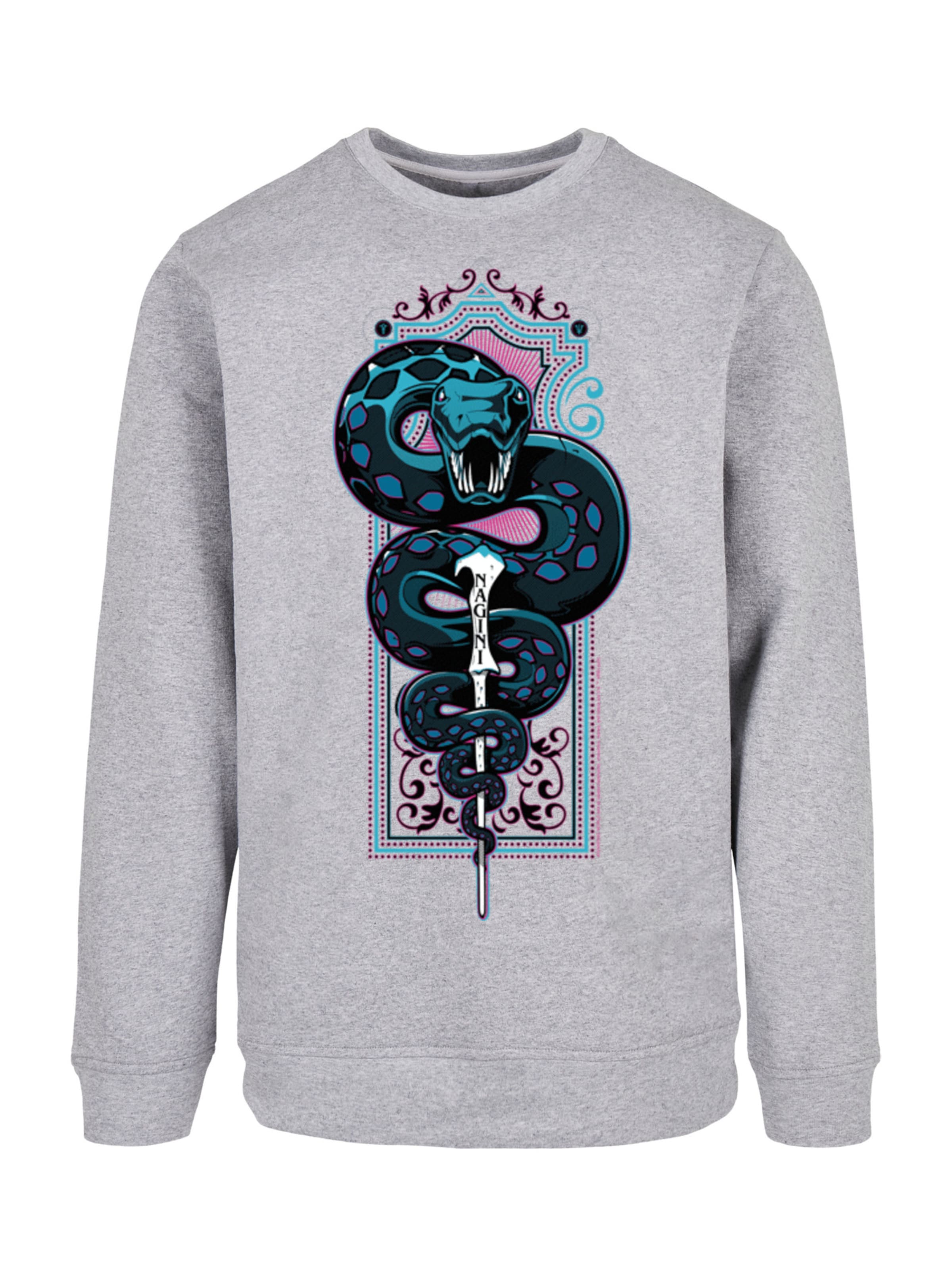 Sweat-shirt 'Harry Potter Neon Nagini' F4NT4STIC en gris : devant