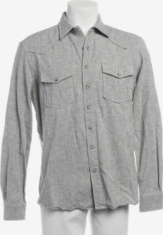 7 for all mankind Button Up Shirt in L in Grey: front