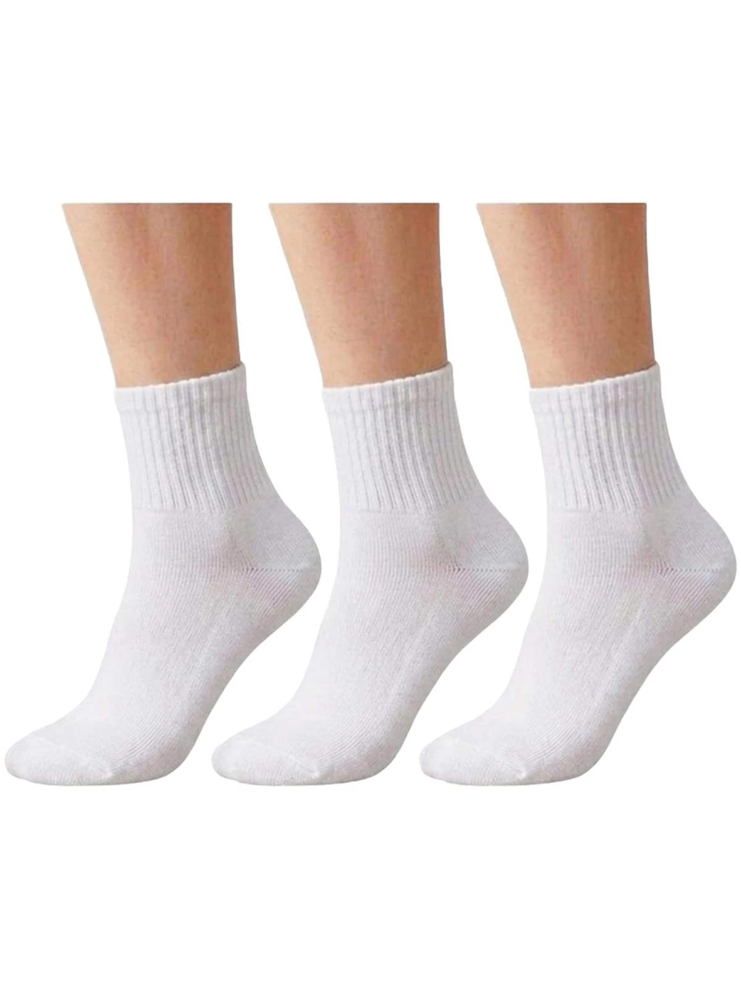 El Sueno Sokken 'Quarter Sportsocken' in Wit