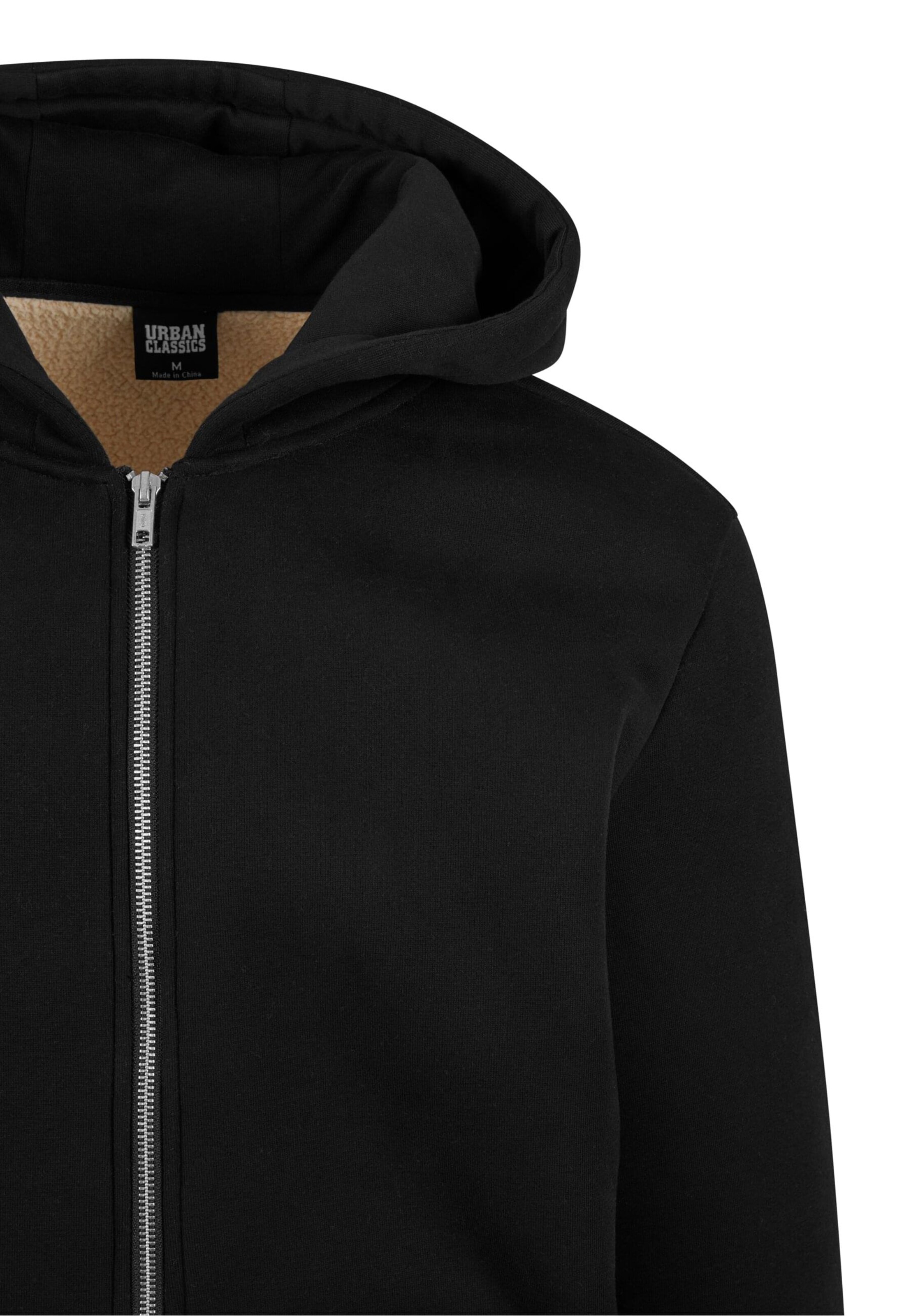 Urban Classics Sweat jacket in Black