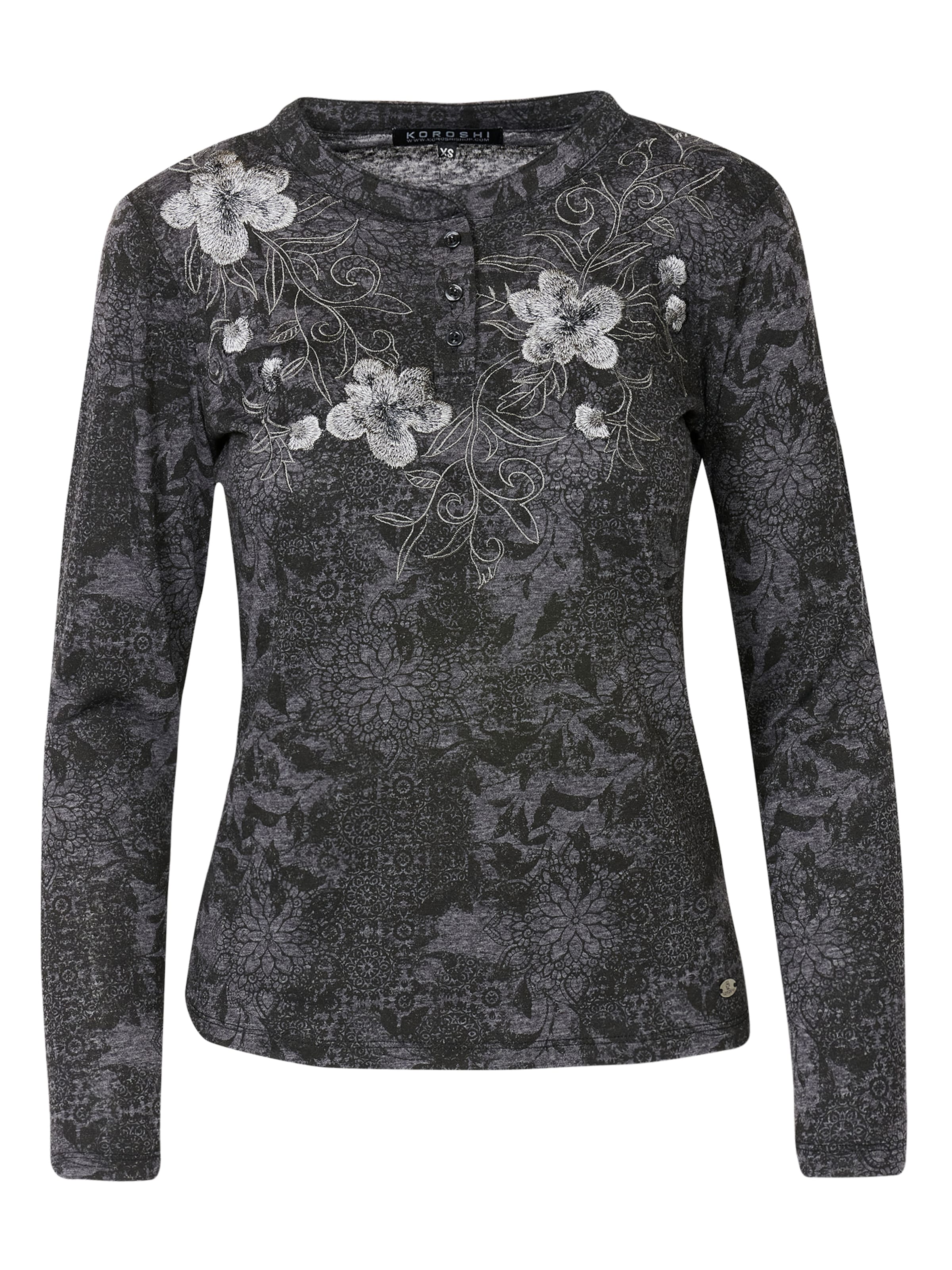 KOROSHI Тениска в черно: отпред