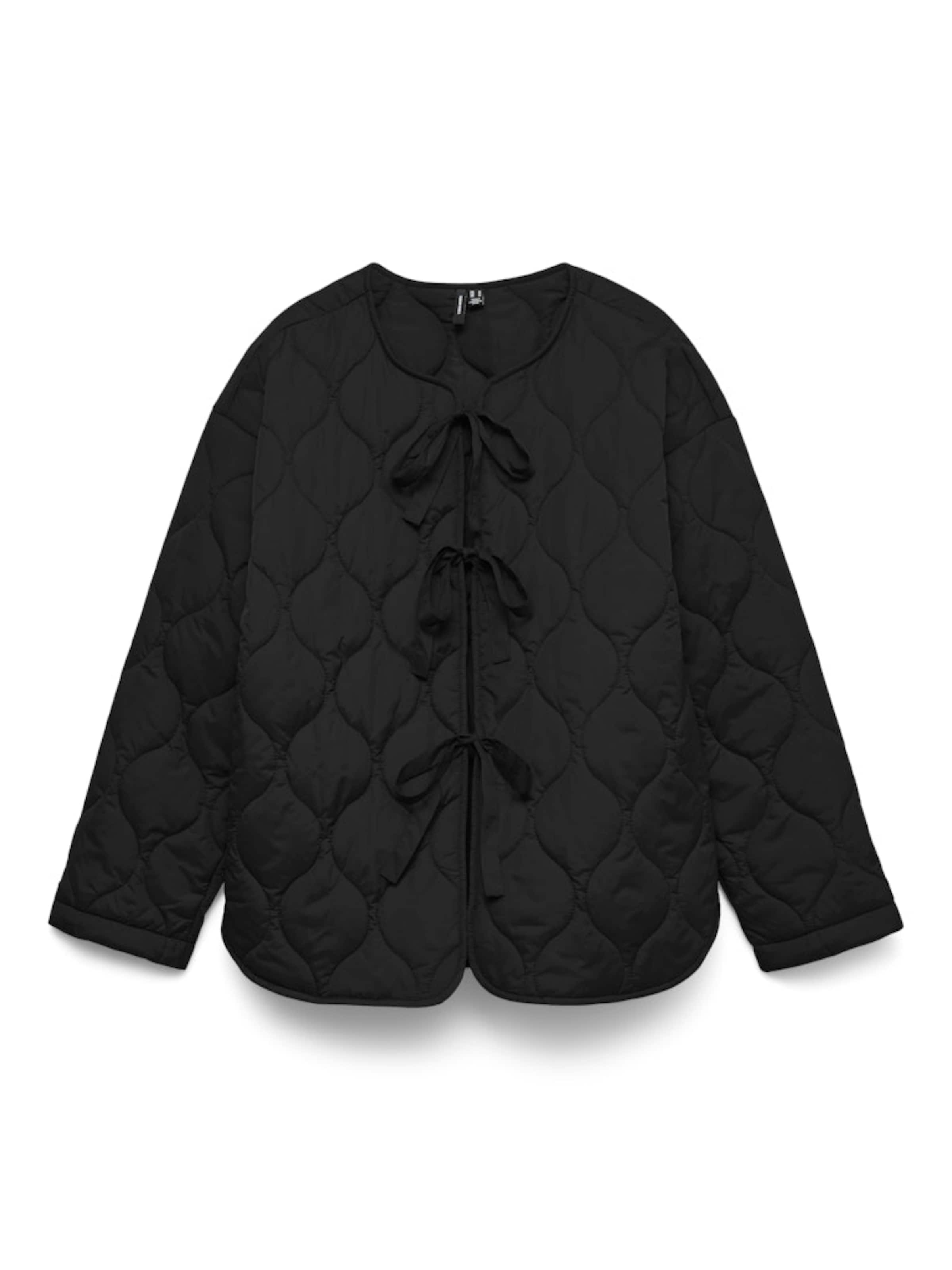 VERO MODA Přechodná bunda – černá: přední strana