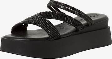 TAMARIS Mules in Black: front