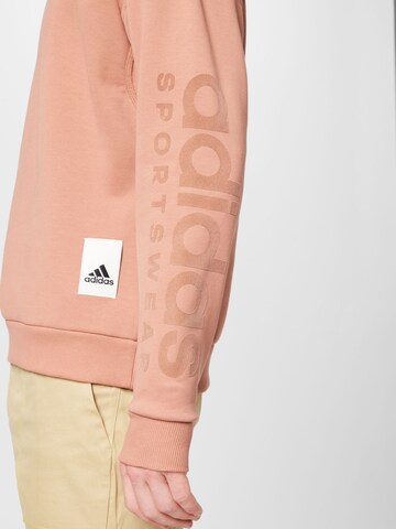 ADIDAS SPORTSWEAR Αθλητική μπλούζα φούτερ 'Lounge Fleece' σε πορτοκαλί