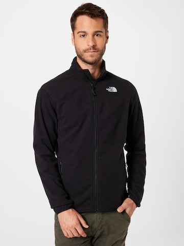 THE NORTH FACE Athletic Fleece Jacket 'Glacier' in Black: front