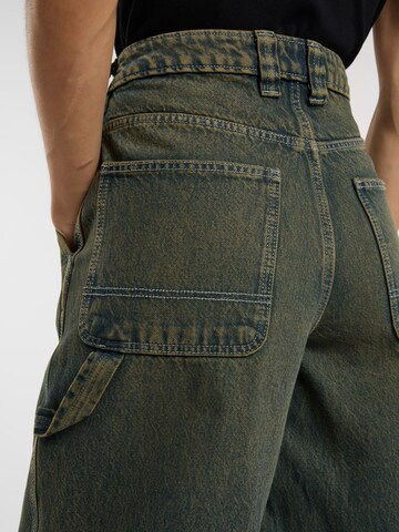 DICKIES Wide leg Byxa 'HILHAM' i grön