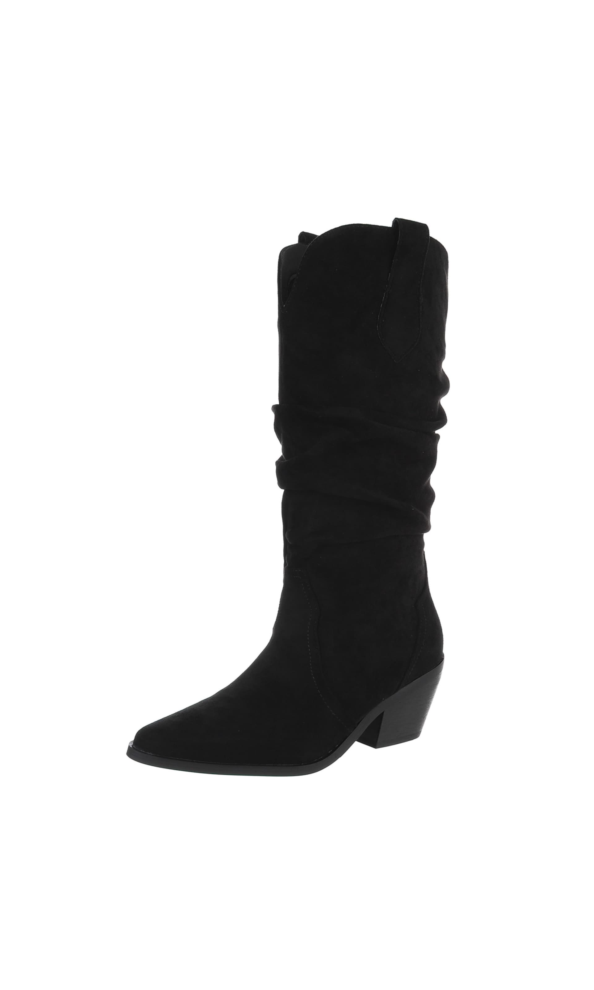 Ital-Design Stiefel in Schwarz: Vorderseite