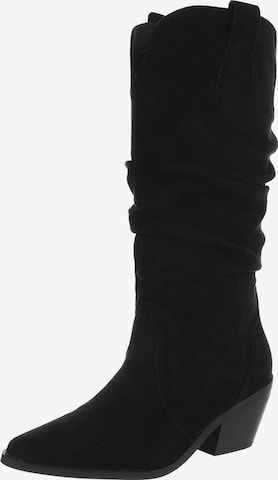 Ital-Design Stiefel in Schwarz: Vorderseite