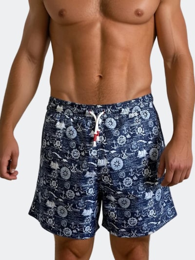 Line One Shorts de bain 'Line One Badehose für Herren' en M en bleu marine, Vue avec produit