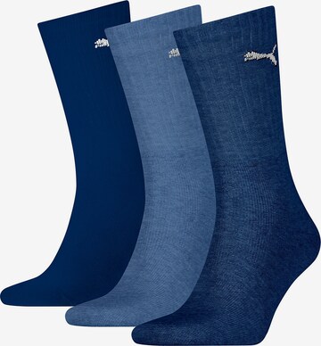 Chaussettes de sport PUMA en bleu : devant