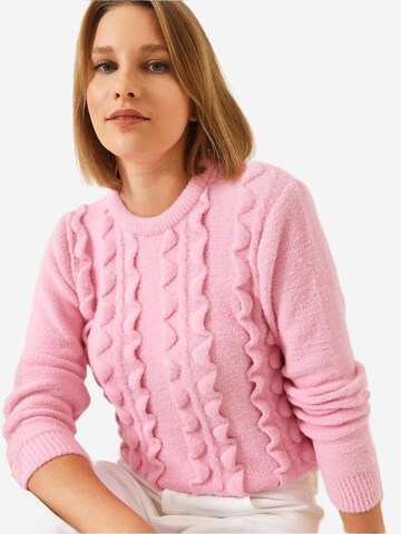 Pullover di Bianco Lucci in rosa